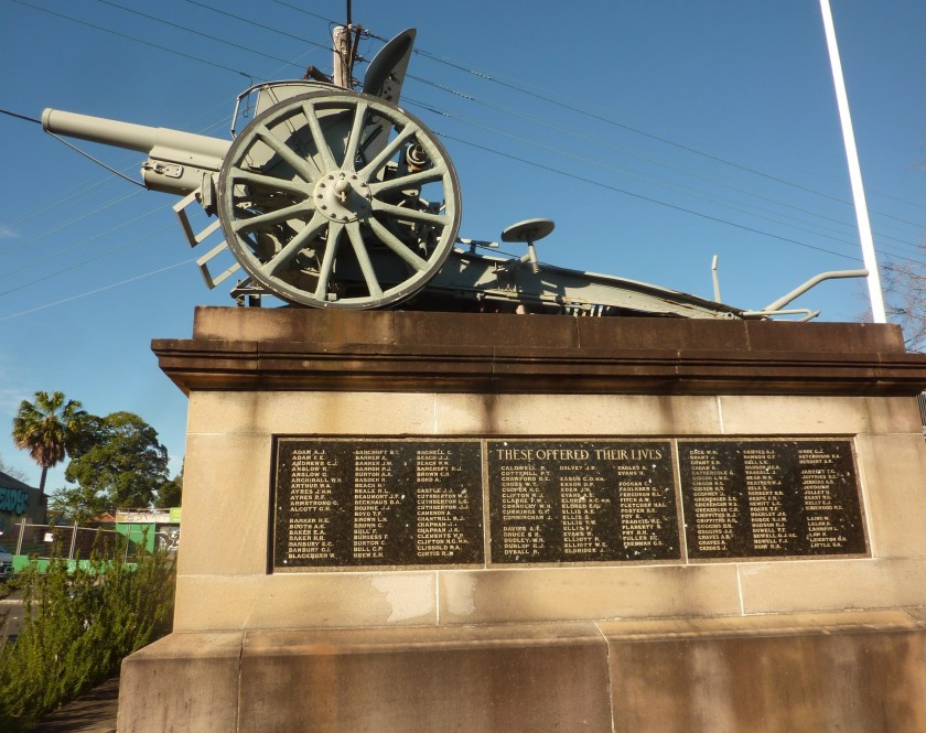 Enfield War Memorial (photographed from west side). Photo Cathy Jones 2017