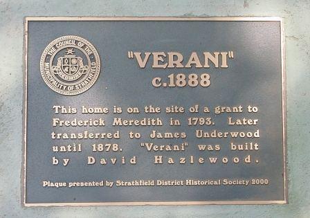 "Verani" 24 Homebush Road Strathfield