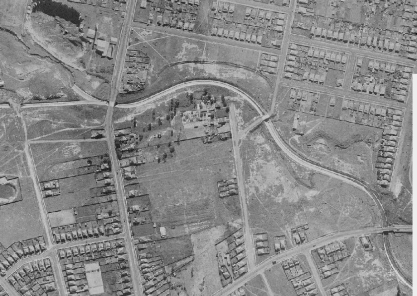 Cooks River Strathfield South 1943 aerial photograph