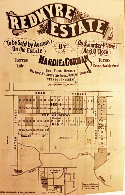 Redmyre Estate map c.1881.