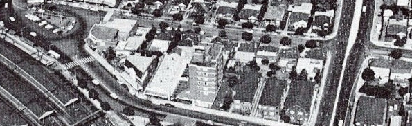 Strathfield Town Centre 1972 featuring Strathfield Motel