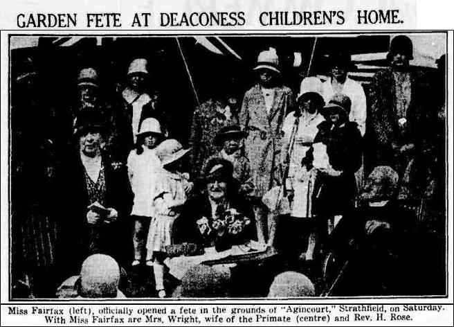 Deaconess Childrens Home - Agincourt - SMH 21 October 1929 page 14