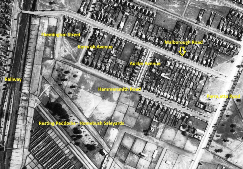 hammersmith road homebush c.1947 with titles