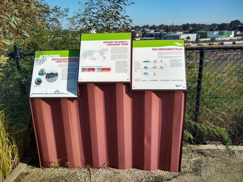 Mount Enfield Lookout information boards. Photo Cathy Jones 2019
