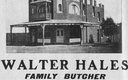 Walter Hales Butcher 1 Rochester St Homebush c.1915