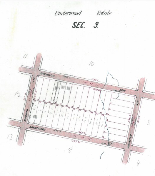 Underwood Estate Section 9 c1890s