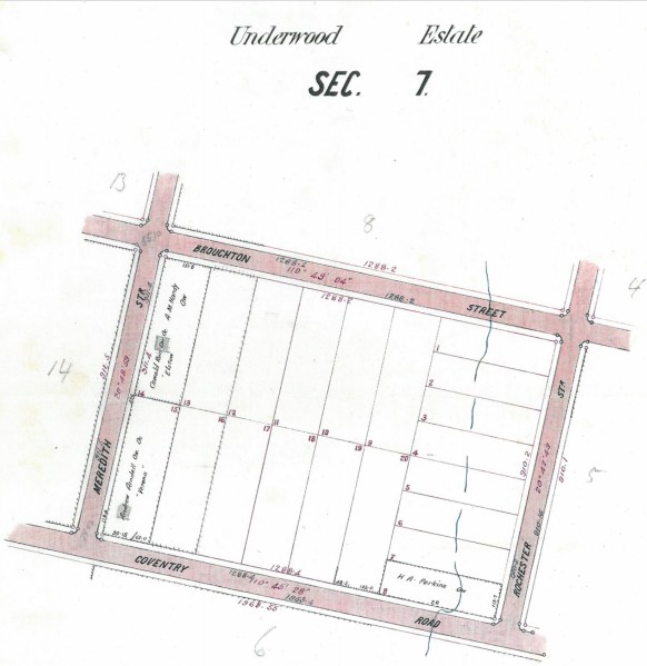 Underwood Estate Section 7 c1890s