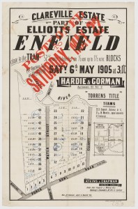 Clareville Estate advertisement 1905