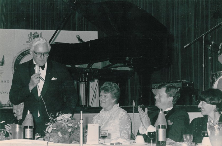 1985 Centenary Ball Strathfield Mayor Rod Rimes & Alan Davidson and their wives