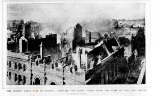 Great Fire in Sydney Town & Country 18 October 1890