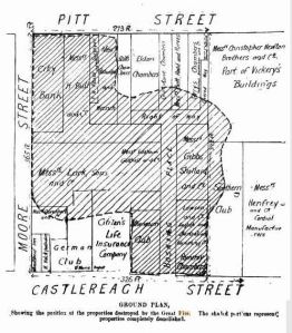 Map of fire damage (1890, October 11). The Sydney Mail and New South Wales Advertiser