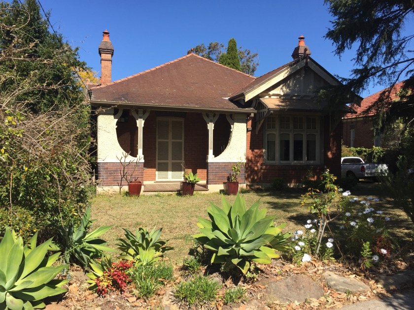 84 Churchill Ave Strathfield. Photo Cathy Jones 2017.