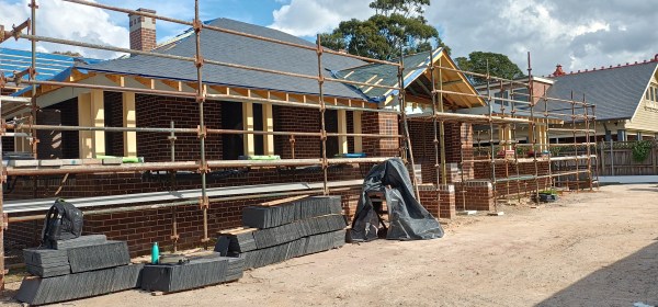 ‘Camden Lodge’ rebuild. Photo Cathy Jones 2023