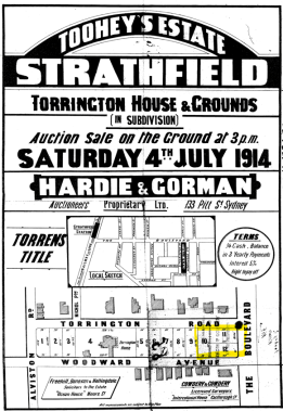 Tooheys estate showing 93 The Boulevarde land