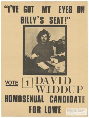 David Widdup 1972 election poster. State Library of NSW