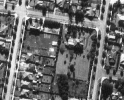 1947 aerial ‘Waitareri’ Chalmers Rd