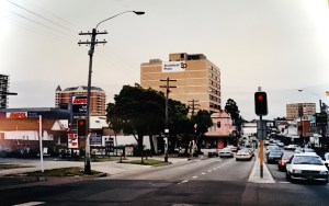 The Boulevarde 1980s facing Strathfield shopping centre. Photo Strathfield District Historical Society