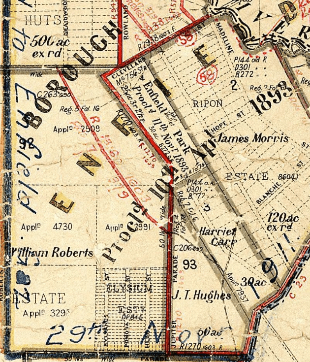 Enfield Park. NSW Land Registry